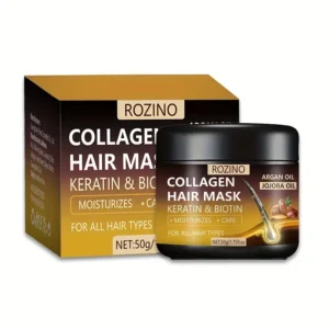 ماسك الشعر بالكولاجين والبيوتين والكرياتين rozino