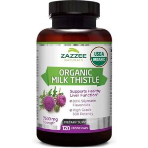 حليب الشوك 120 كبسول zazzee