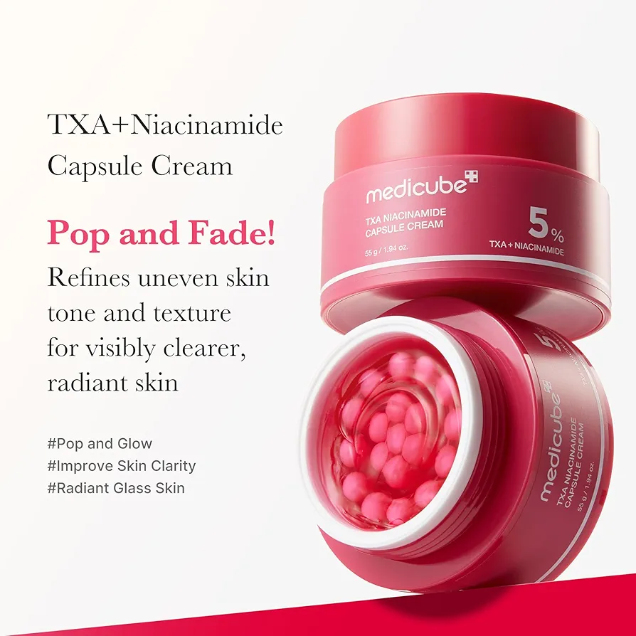 كريم Medicube TXA Niacinamide Capsule Cream بتركيبة 5% من TXA (ترانكساميك أسيد) + نياسيناميد. - الصورة 4