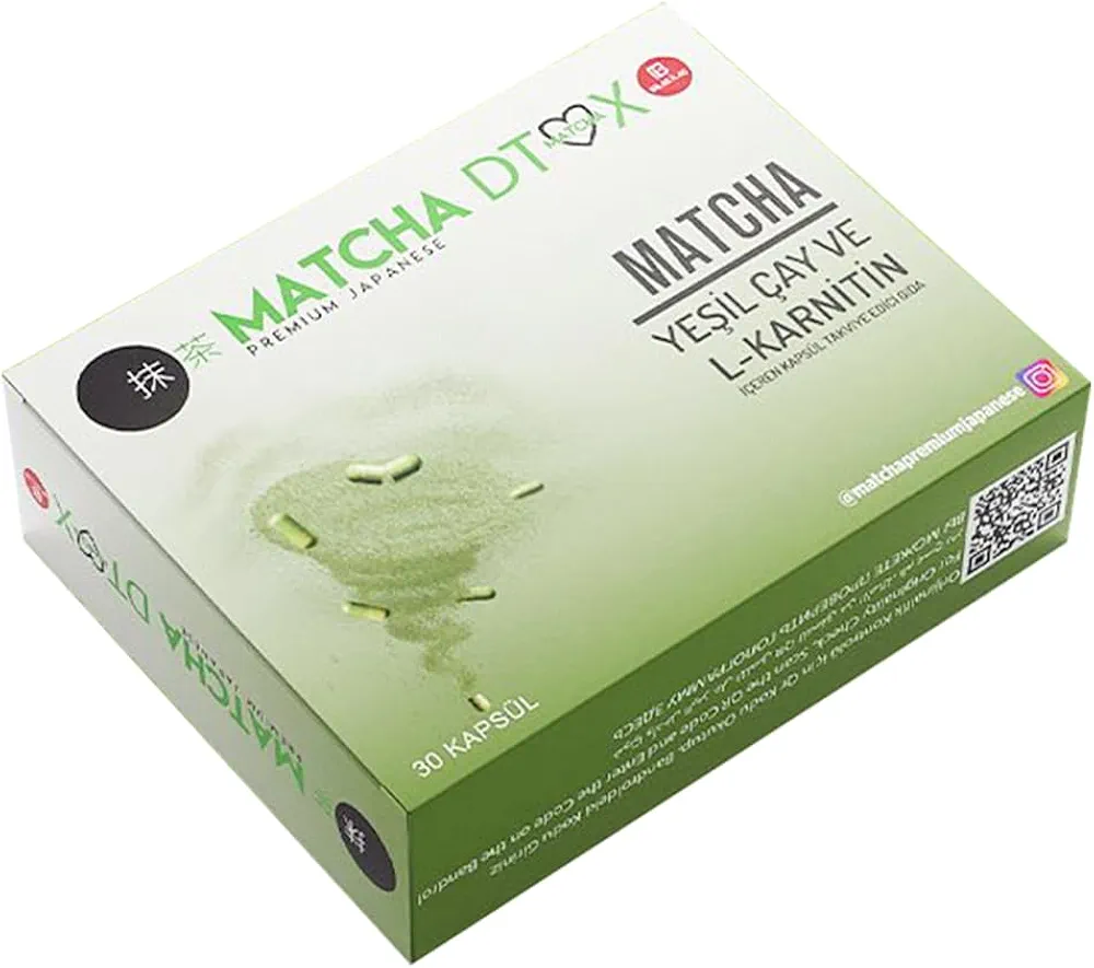 كبسولات Matcha DTX — ماتشا ياباني + L-كارنيتين 30cap